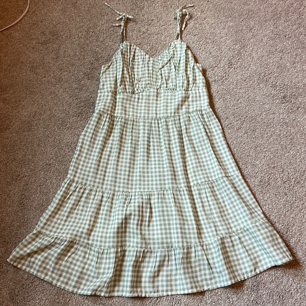 mini dress, smocked back, plaid, stretchy